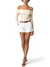 Zimmermann Women's Lace Bodysuit Rebellion White