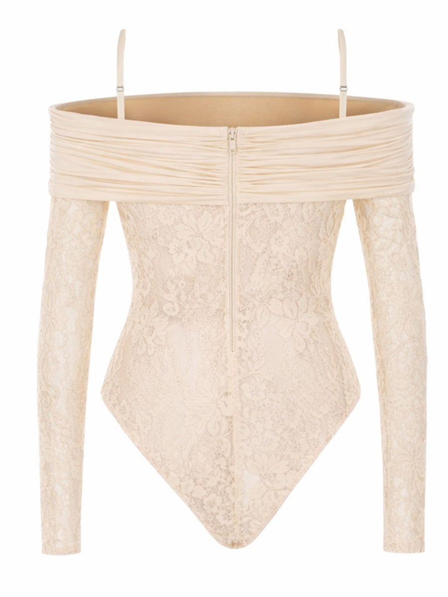 Zimmermann Women's Lace Bodysuit Rebellion White