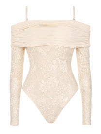 Zimmermann Women's Lace Bodysuit Rebellion White