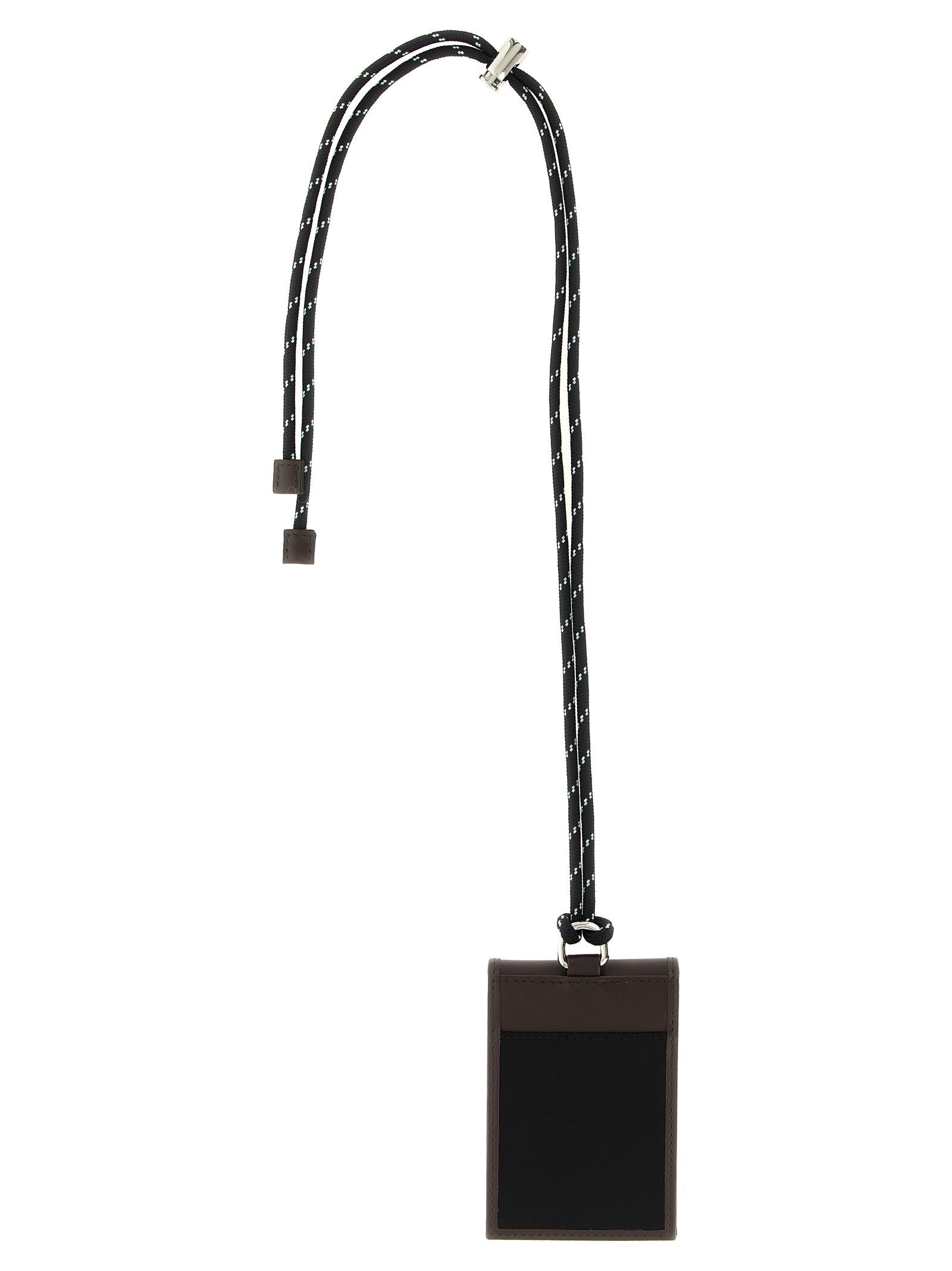 PRADA Lace Card Holder Black