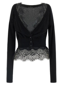 Ermanno Scervino Lace Cardigan Black