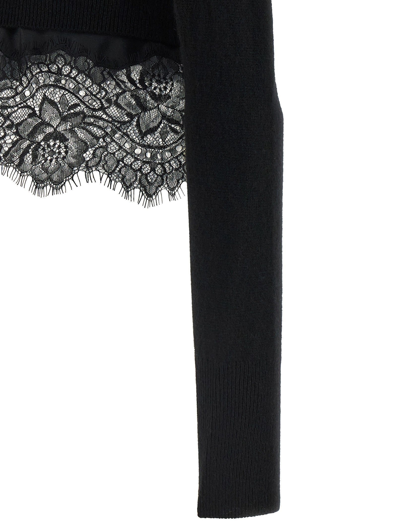 Ermanno Scervino Lace Cardigan Black