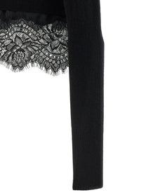 Ermanno Scervino Lace Cardigan Black