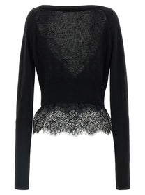 Ermanno Scervino Lace Cardigan Black
