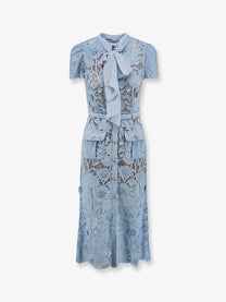 self-portrait Women's Lace Dress Blue