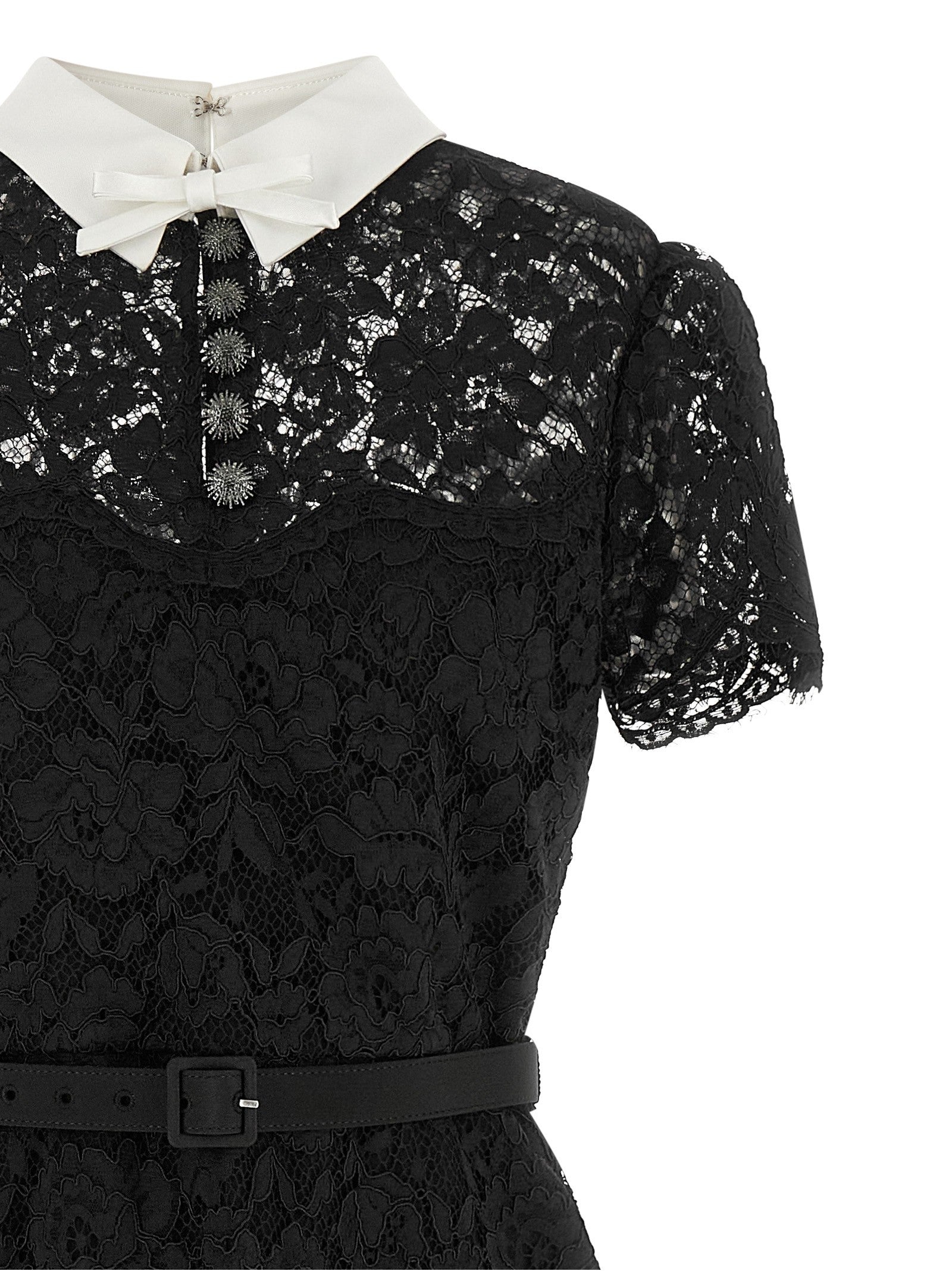 self-portrait Lace Dress Black