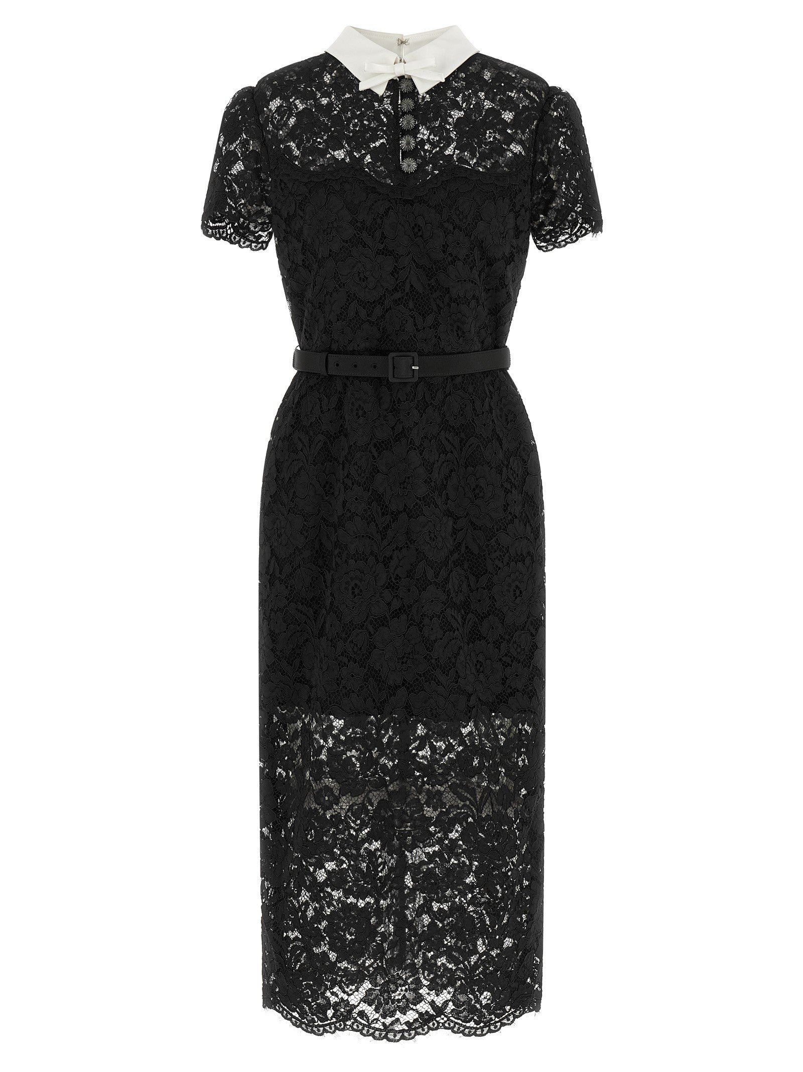 self-portrait Lace Dress Black