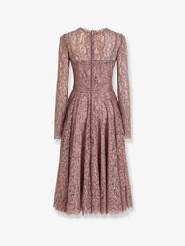 Dolce &amp; Gabbana Women's Lace Dress Malva