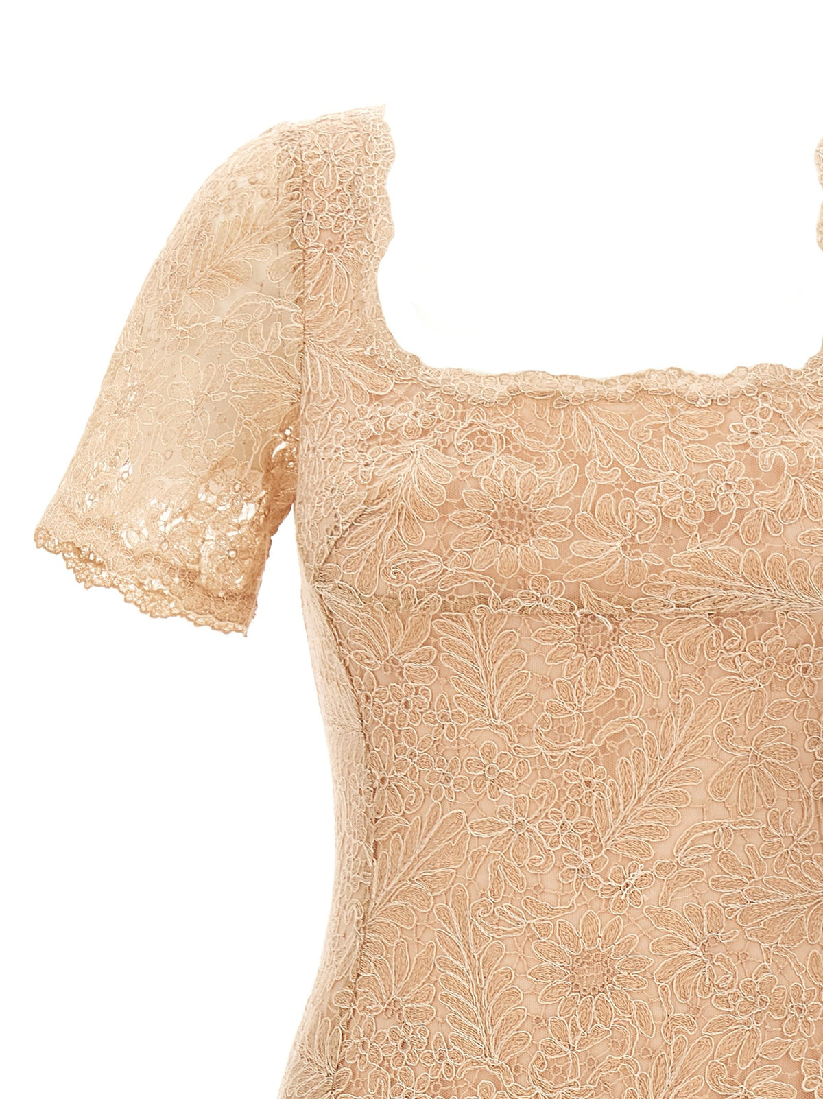 Ermanno Scervino Lace Dress Blue, view 3