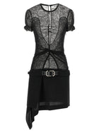 The Attico Lace Dress Black