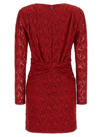 ROTATE Birger Christensen Lace Dress Red