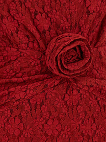 ROTATE Birger Christensen Lace Dress Red