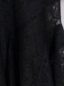 The Attico Women's Lace Dress Black