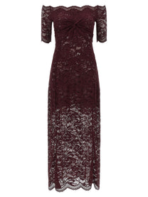 Rabanne Lace Dress Purple