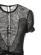 The Attico Lace Dress Black