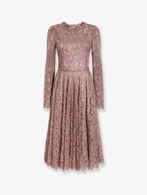 Dolce &amp; Gabbana Women's Lace Dress Malva