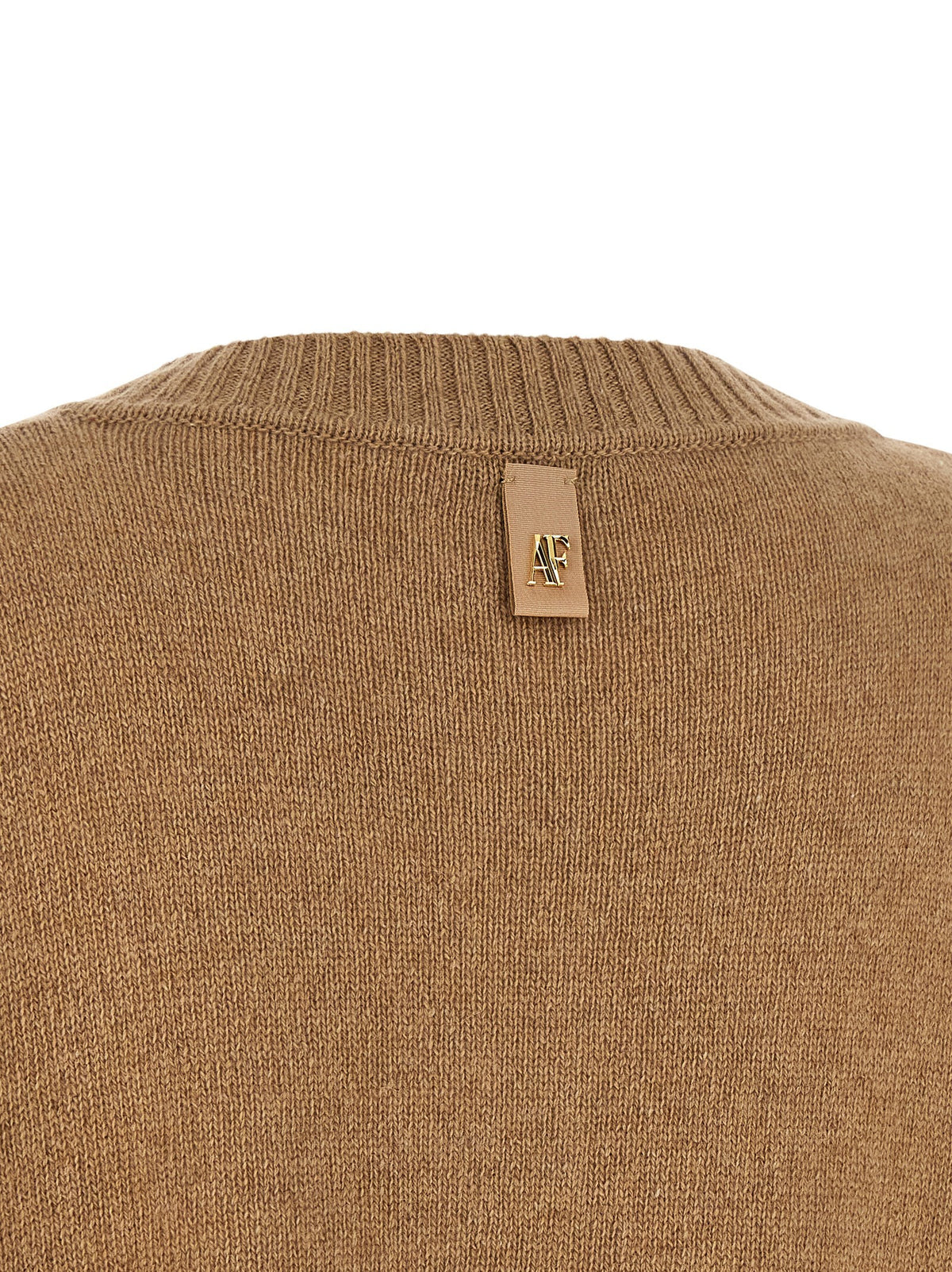 Alberta Ferretti Lace Insert Cardigan Brown, view 5