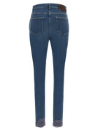 Valentino Lace Insert Jeans Blue, view 2