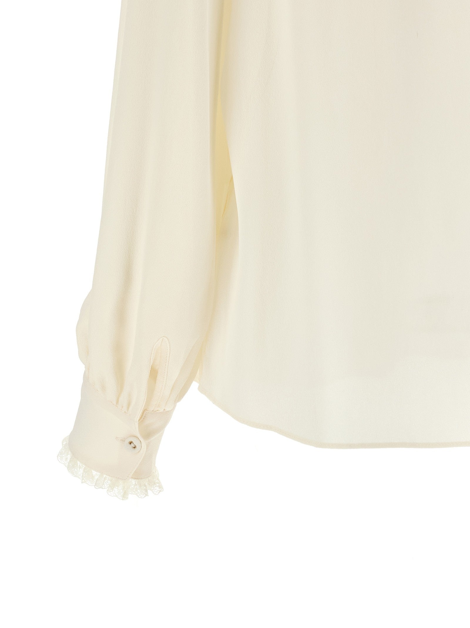 TWINSET Lace Insert Shirt White