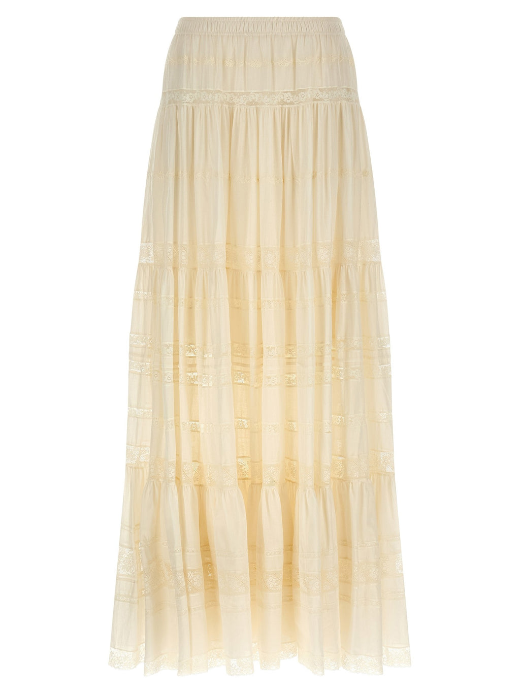 Ermanno Scervino Lace Insert Skirt White