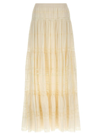 Ermanno Scervino Lace Insert Skirt White