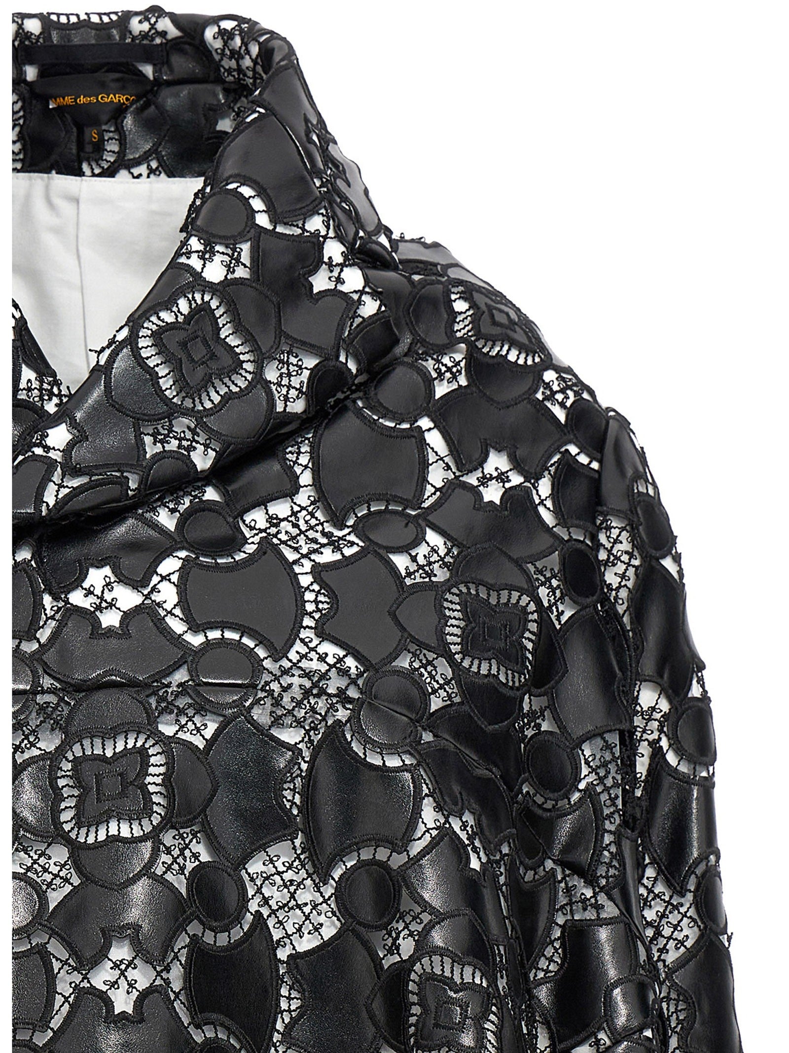 Comme Des Garçons Lace Laser Jacket White