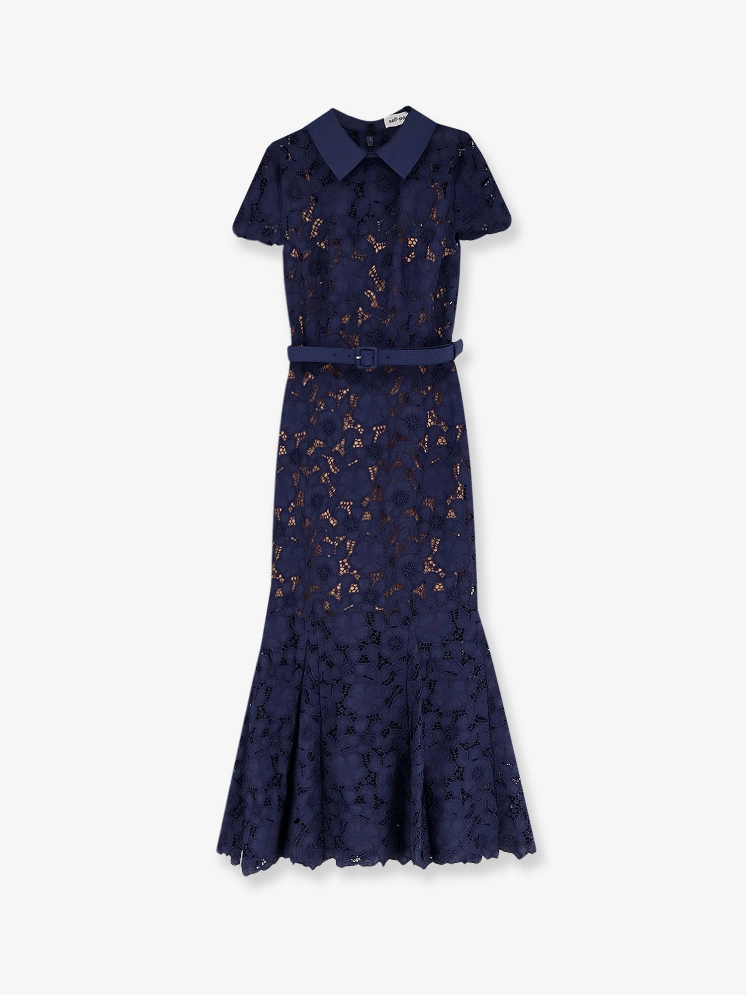 self-portrait Women's Lace Long Dress Blue