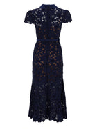 self-portrait Women's Lace Midi Dress Blue, view 2