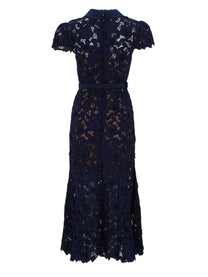 self-portrait Women's Lace Midi Dress Blue