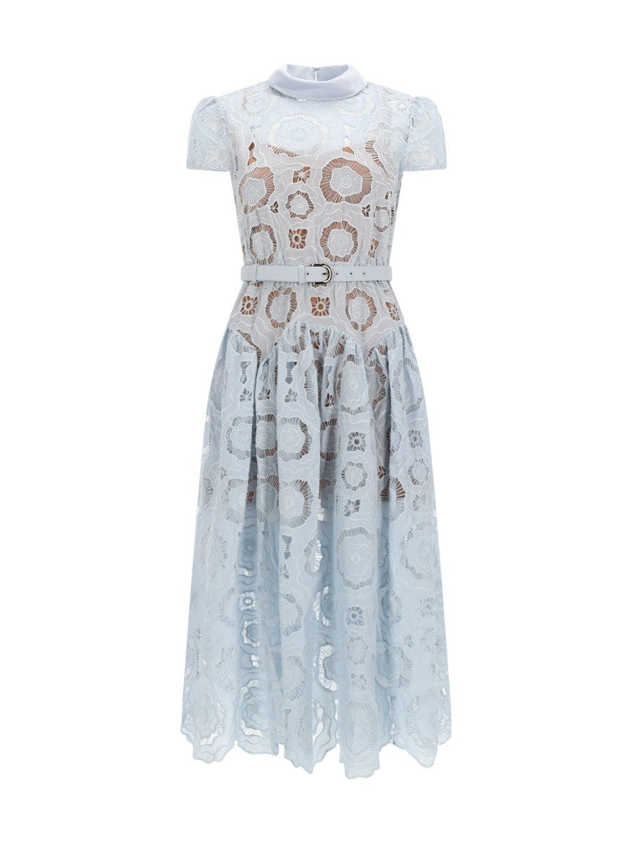 self-portrait Women's Lace Midi Dress Blue