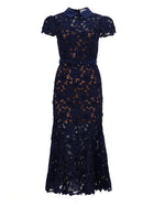 self-portrait Women's Lace Midi Dress Blue