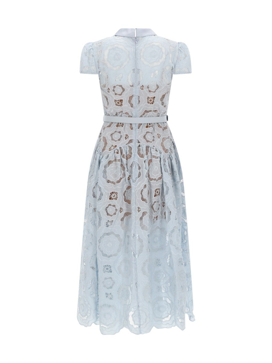 self-portrait Women's Lace Midi Dress Blue