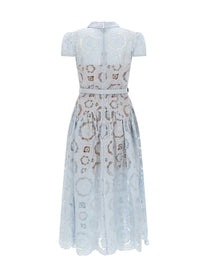 self-portrait Women's Lace Midi Dress Blue