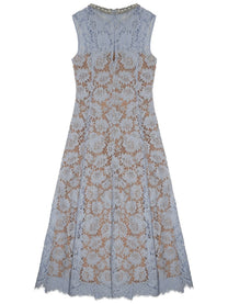 self-portrait Women's Lace Midi Dress Blue self-portrait