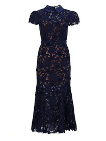 self-portrait Women's Lace Midi Dress Blue