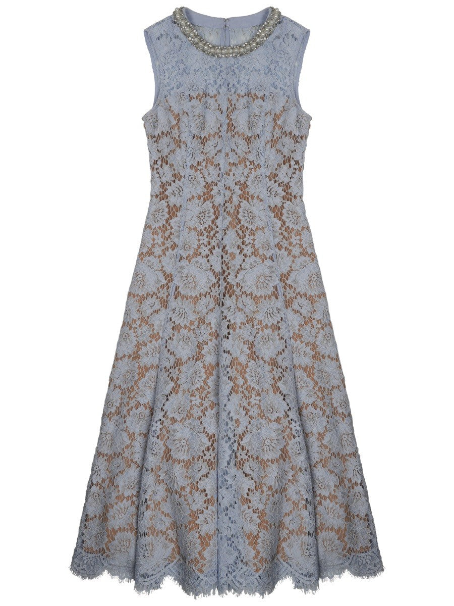 self-portrait Women's Lace Midi Dress Blue self-portrait