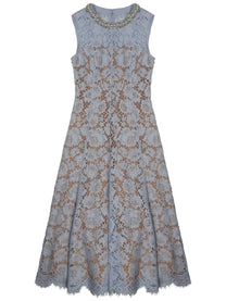 self-portrait Women's Lace Midi Dress Blue self-portrait
