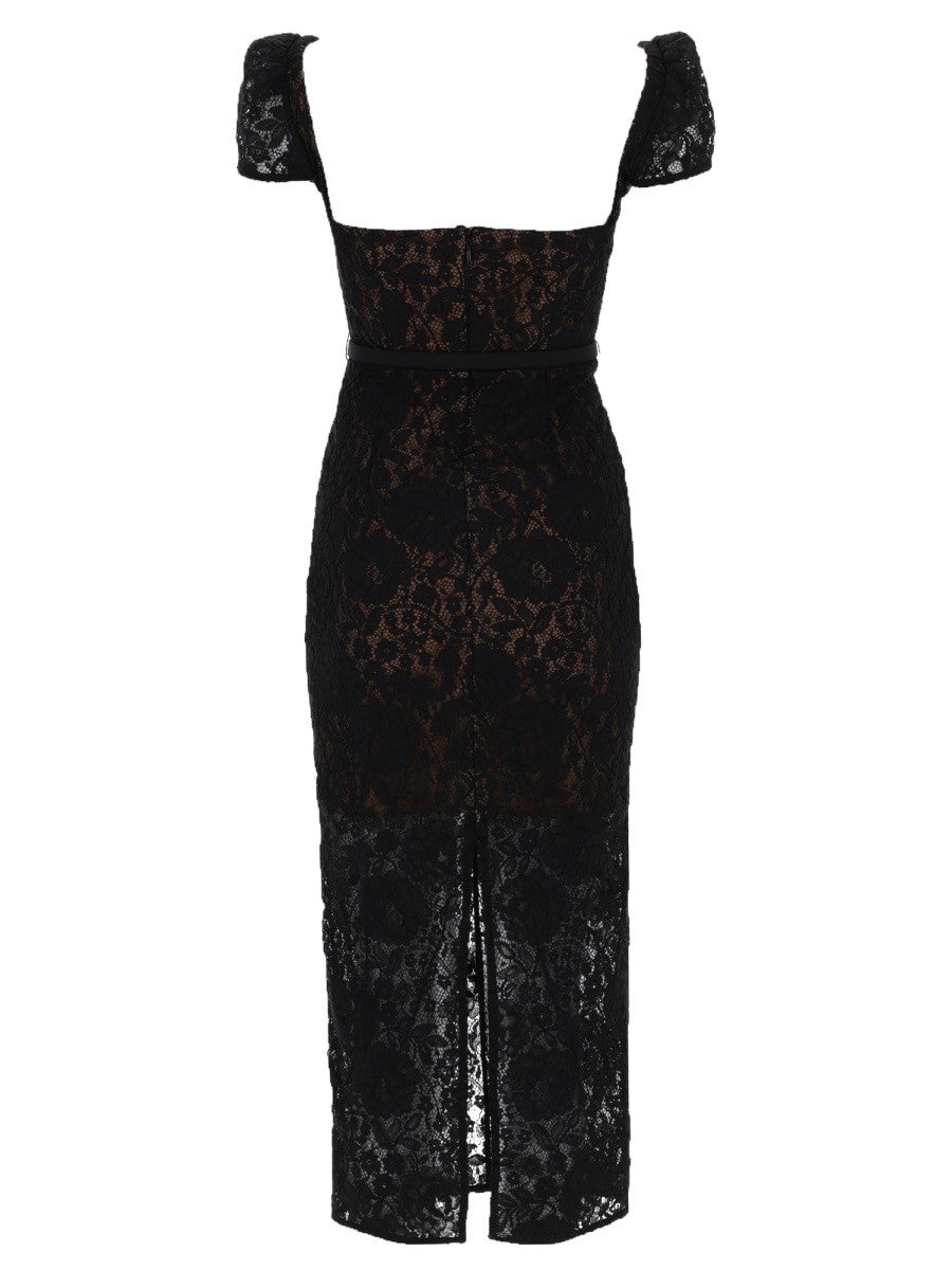self-portrait Women's Lace Midi Dress Black