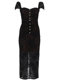 self-portrait Women's Lace Midi Dress Black