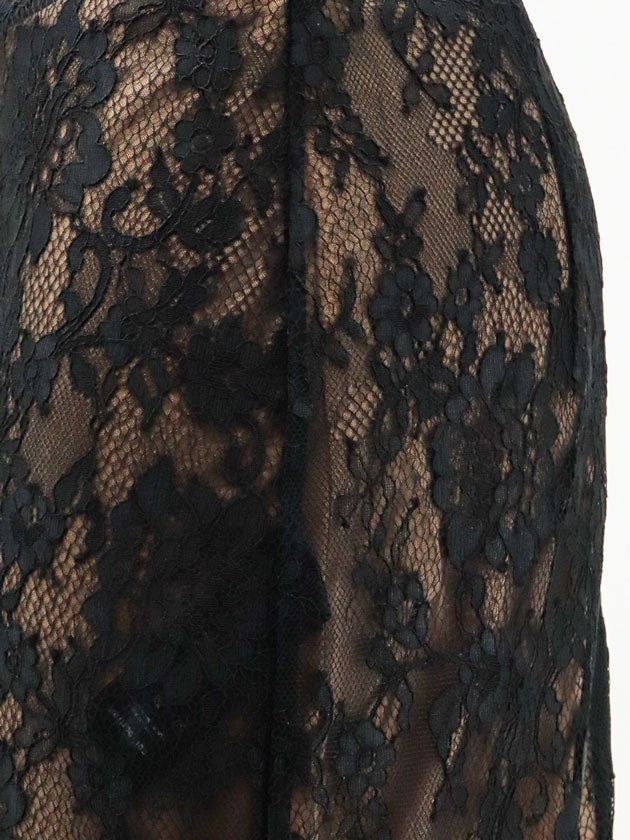 self-portrait Women's Lace Midi Skirt Black, view 3