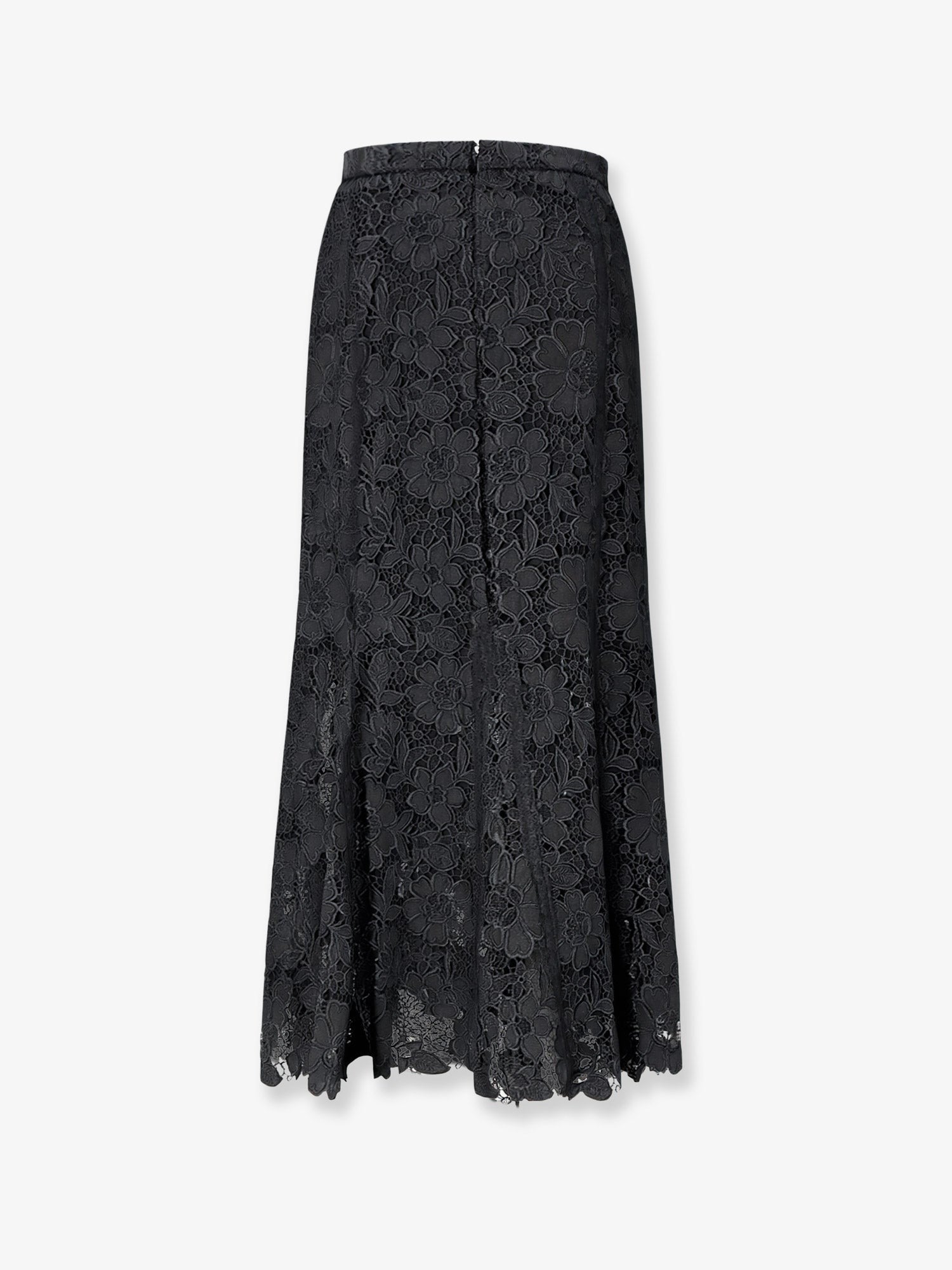 self-portrait Women's Lace Midi Skirt Black