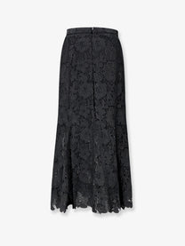 self-portrait Women's Lace Midi Skirt Black