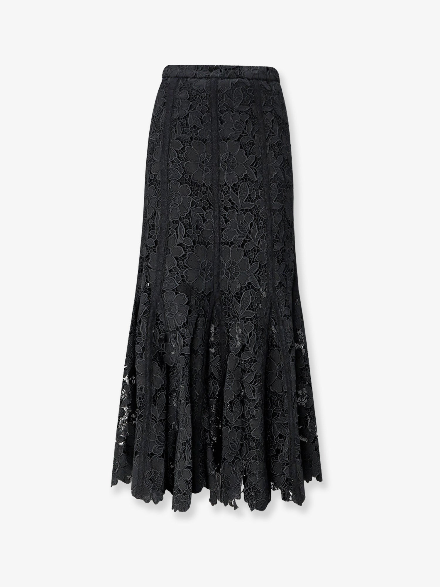 self-portrait Women's Lace Midi Skirt Black