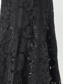 self-portrait Women's Lace Midi Skirt Black