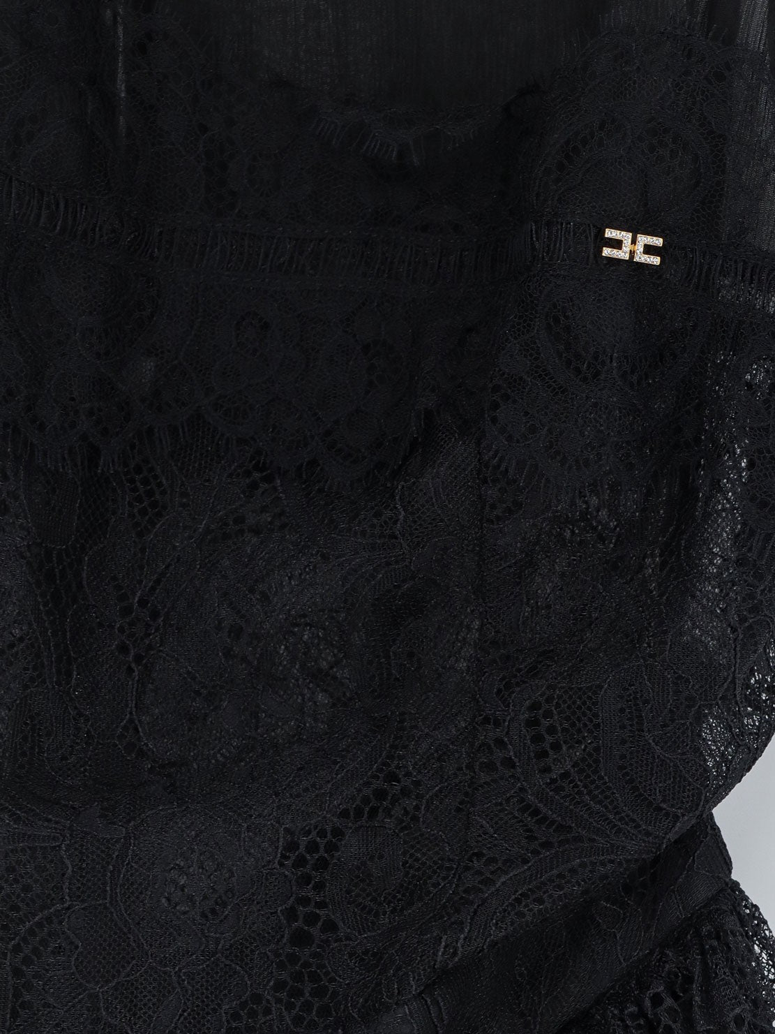 Elisabetta Franchi Women's Lace Mini Dress Black