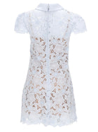self-portrait Women's Lace Mini Dress Blue, view 2