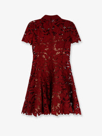self-portrait Women's Lace Mini Dress Red