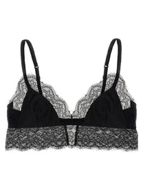 Dolce &amp; Gabbana Lace Satin Bra Black