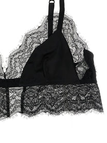 Dolce &amp; Gabbana Lace Satin Bra Black