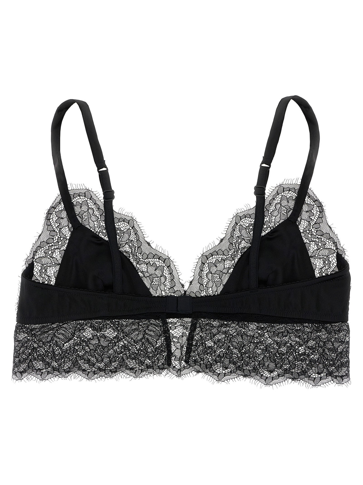 Dolce &amp; Gabbana Lace Satin Bra Black